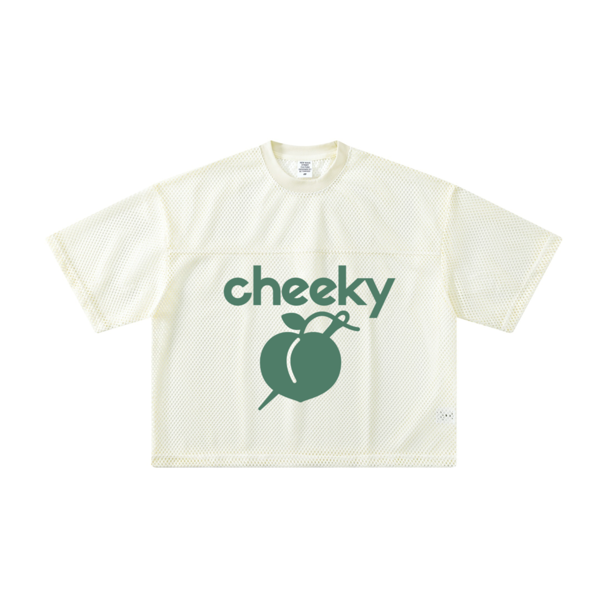 240GSM Men’s Boxy-Fit Mesh Layering T-Shirt Off White