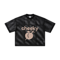 240GSM Men’s Boxy-Fit Mesh Layering T-Shirt Black